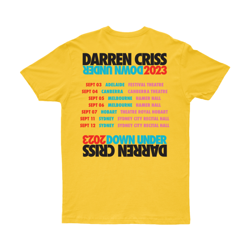 Daisy Yellow AU/NZ Tour Tshirt by Darren Criss