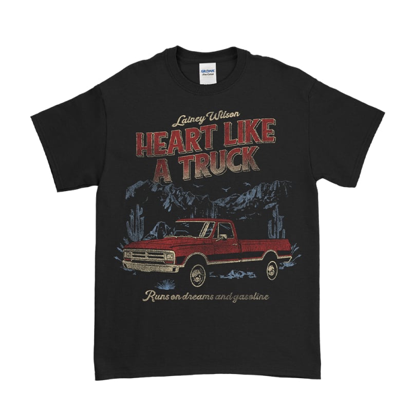 Truck Mountain Black Tshirt by Lainey Wilson