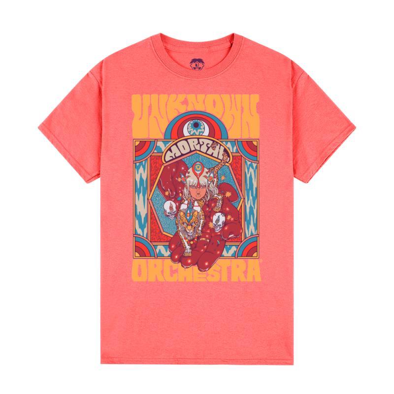JAGUAR TEE CORAL SILK TSHIRT by Unknown Mortal Orchestra
