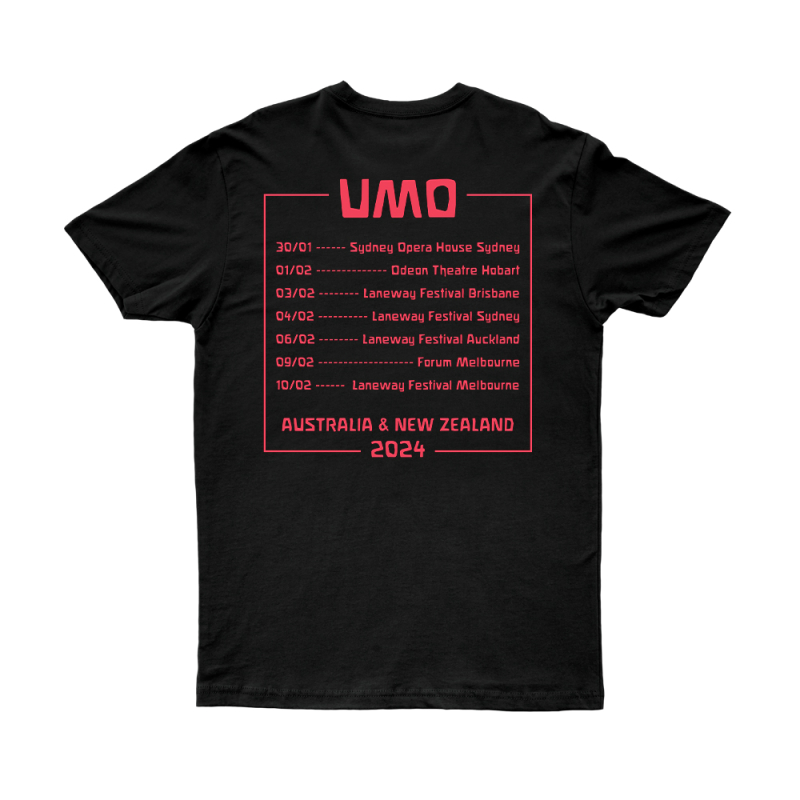 TOUR CYCLOPS BLACK TSHIRT by Unknown Mortal Orchestra
