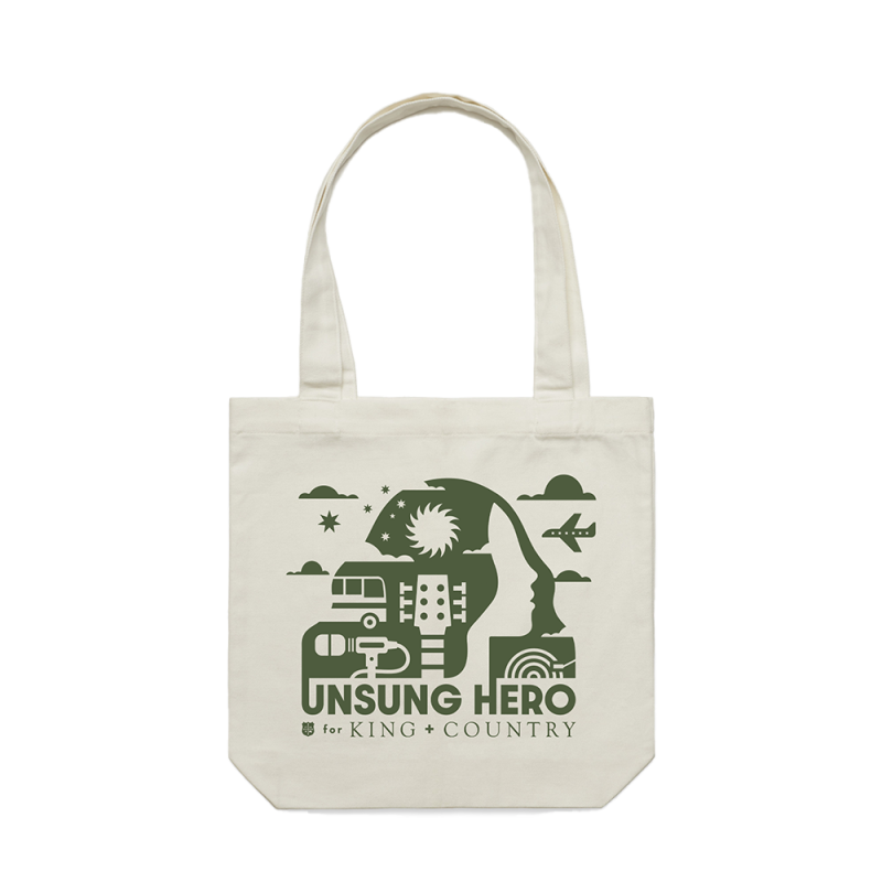 UNSUNG HERO CREAM TOTE by For King And Country