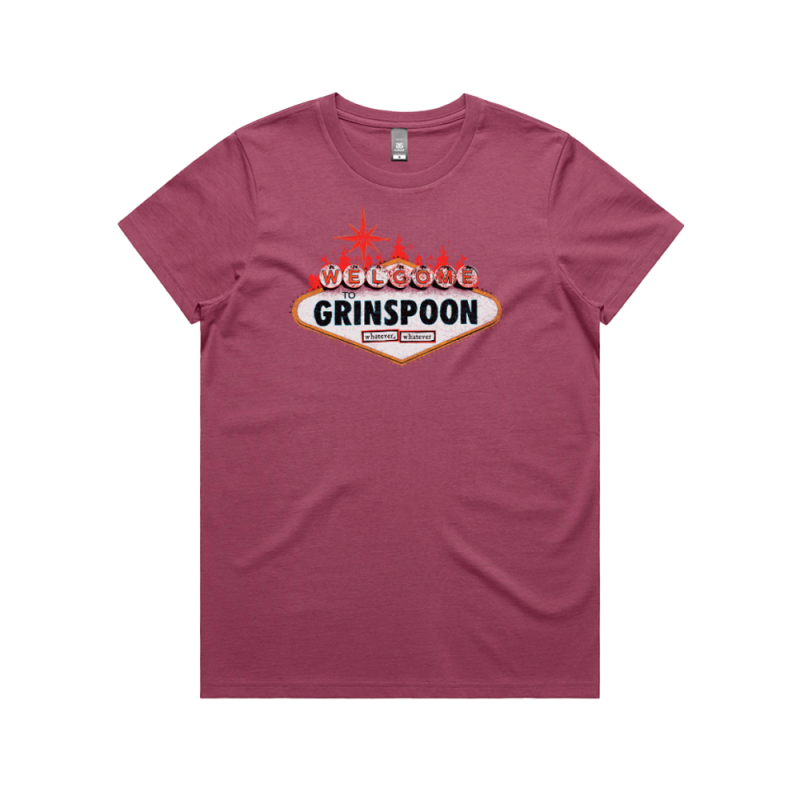 Vegas Ladies Berry Tshirt by Grinspoon