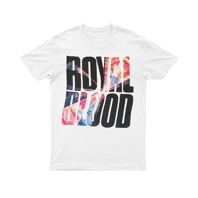 Warped Album Logo T-shirt White by Royal Blood