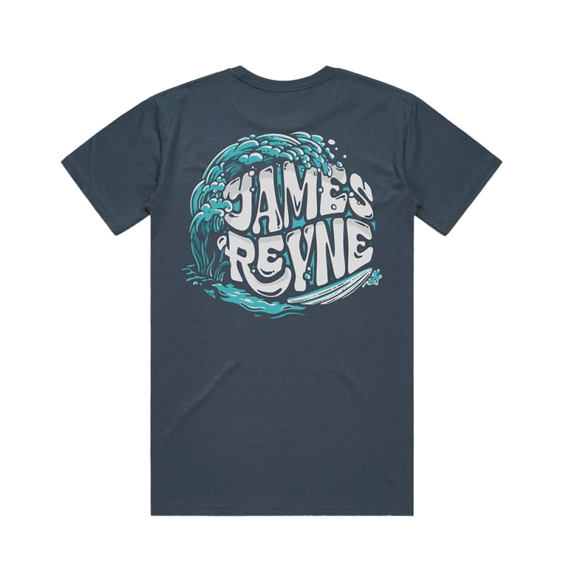 Wave Blue Tshirt by James Reyne