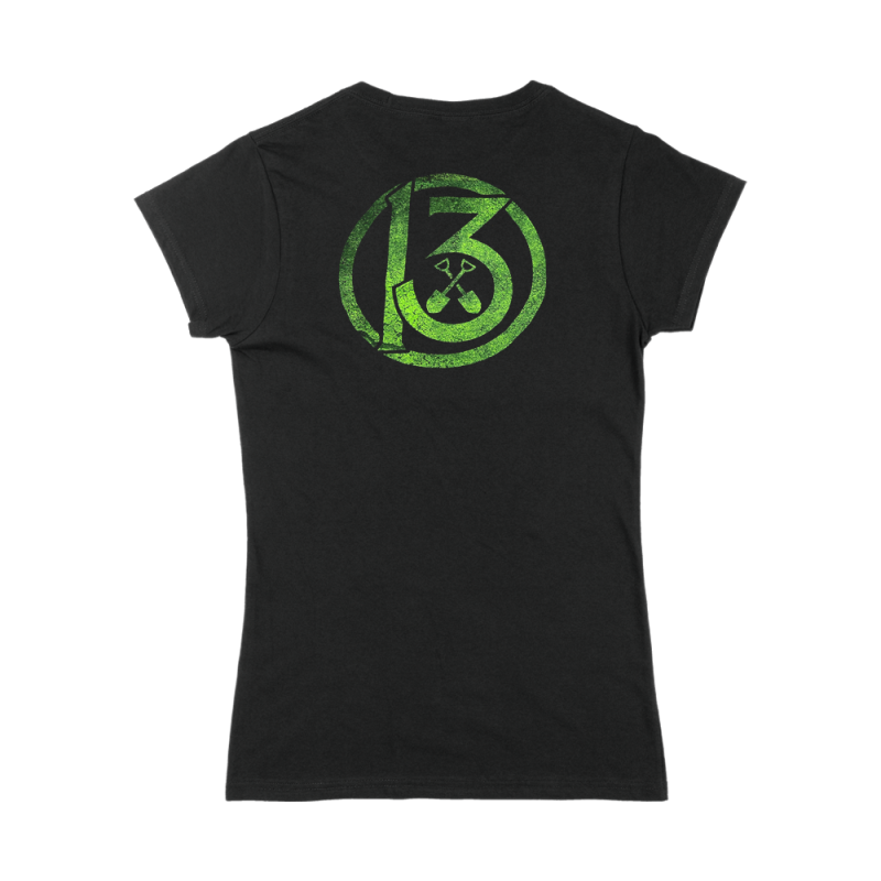 LOGO GREEN LADIES TSHIRT by WEDNESDAY 13