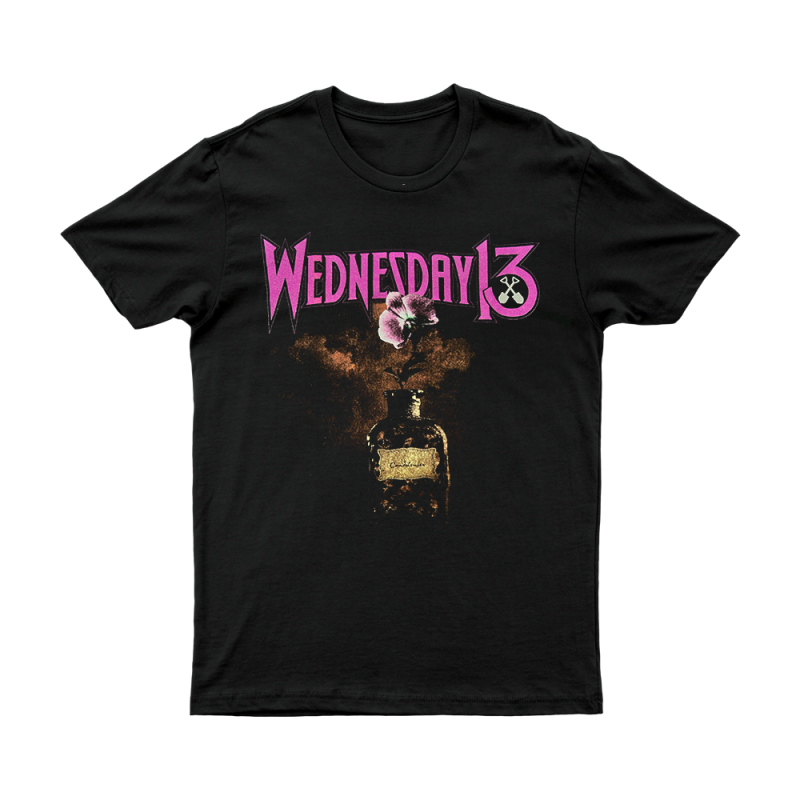 PURPLE FLOWER TSHIRT by WEDNESDAY 13