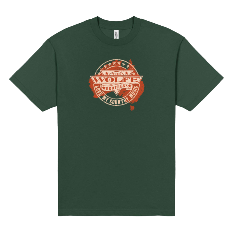 The Wolfe Brothers Forest Green T-Shirt by Support Act 2024