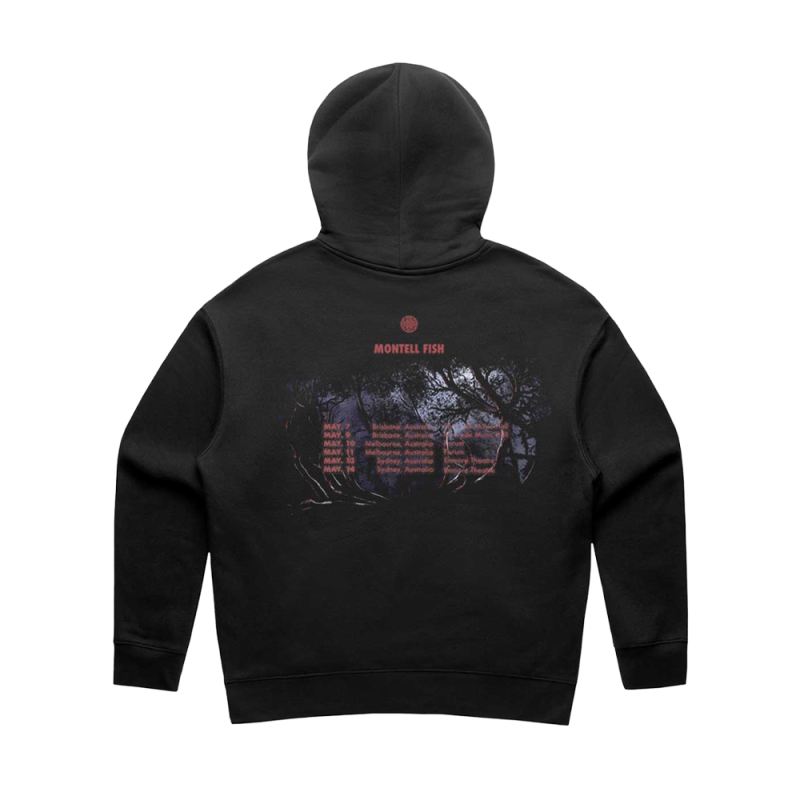 DREAM DEER TOUR LADIES BLACK HOODIE by Montell Fish