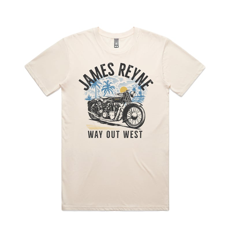 Way Out West Natural Tshirt by James Reyne