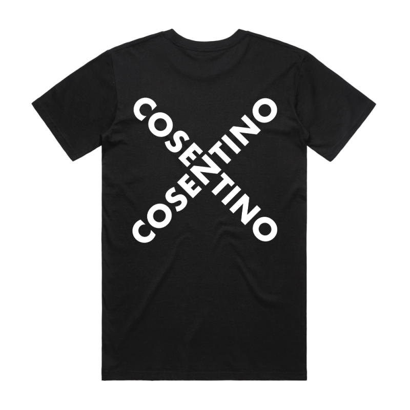 WHITE LOGO TEE BLACK TSHIRT by Cosentino
