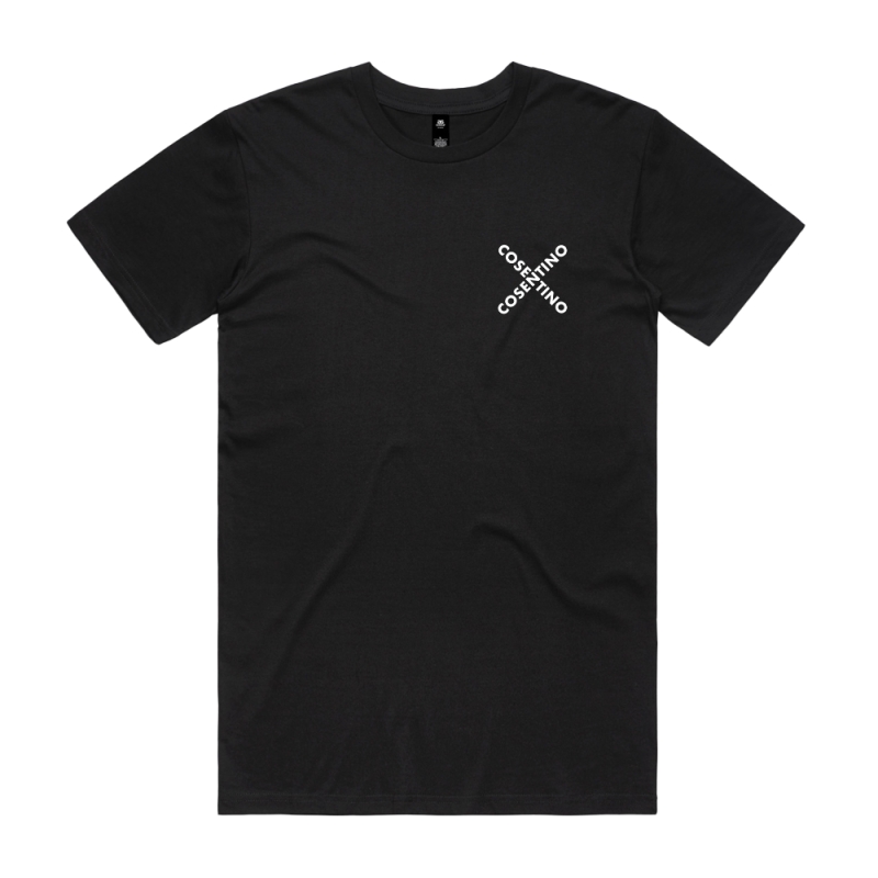 WHITE LOGO TEE BLACK TSHIRT by Cosentino