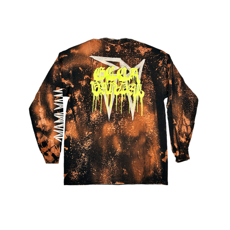 Pocket Logo Acid Wash Longsleeve Tshirt by Ecca Vandal