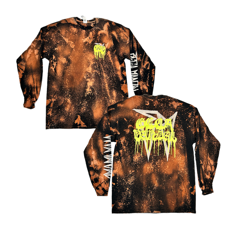 Pocket Logo Acid Wash Longsleeve Tshirt by Ecca Vandal