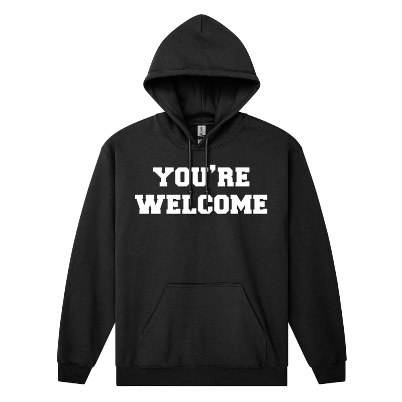 BRIGGS - "YOU'RE WELCOME" BLACK HOOD by Bad Apples Music