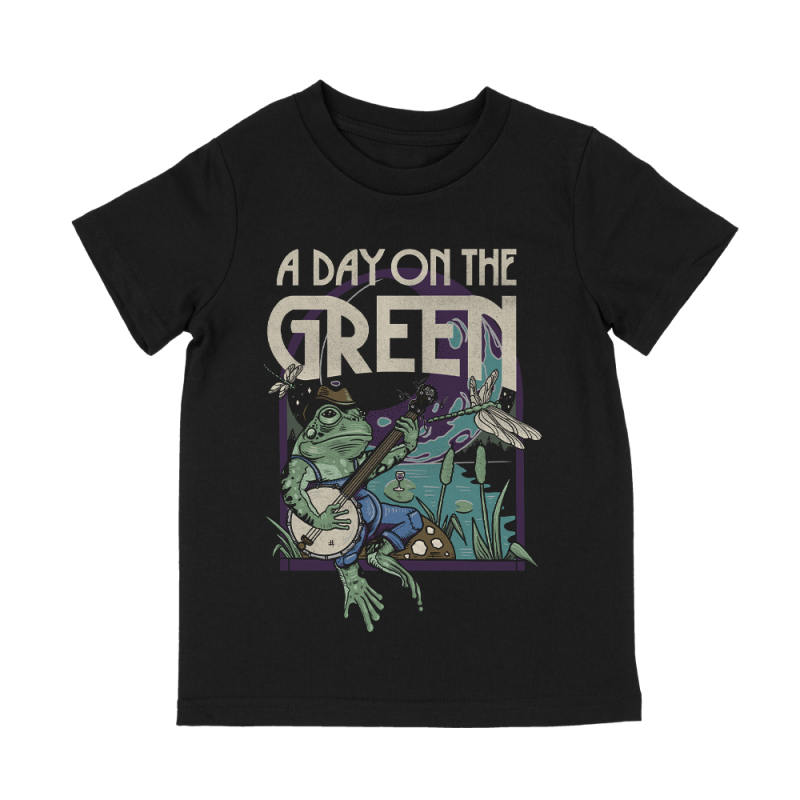 FROG BLACK KIDS TSHIRT by A Day On The Green