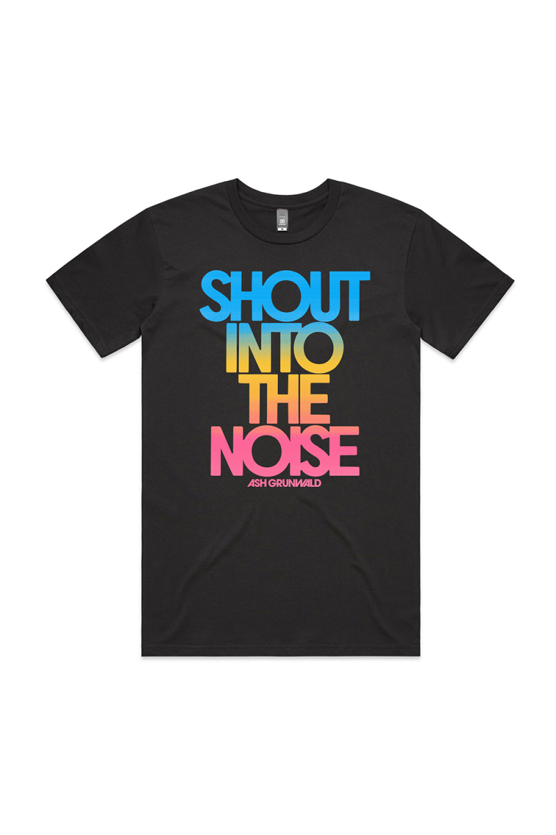 "Shout Into The Noise" Standard Album Tshirt by Ash Grunwald