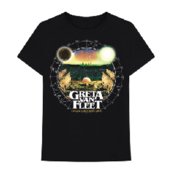Astronomical Chart Black Tshirt by Greta Van Fleet