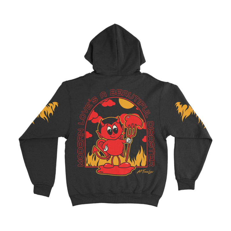 DEVIL BLACK PULLOVER HOOD by All Time Low