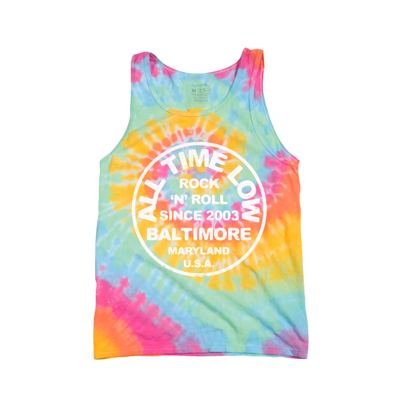 BADGE TIE DYE TANK by All Time Low