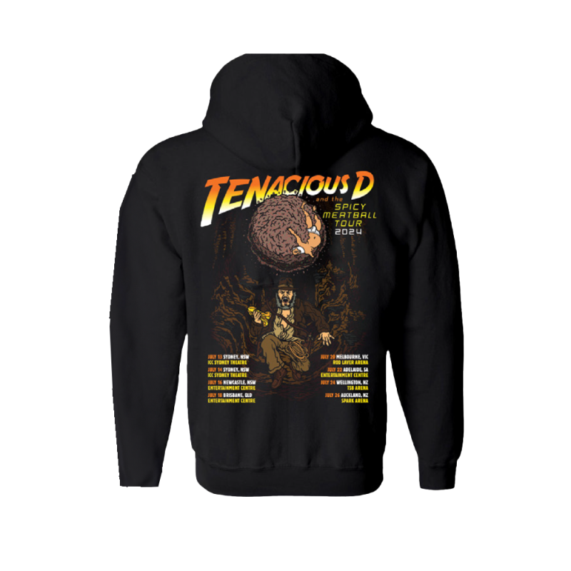 Australian/NZ Tour Black Hoodie by Tenacious D