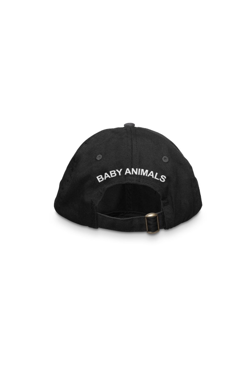 Embroidered Black Hat by Baby Animals