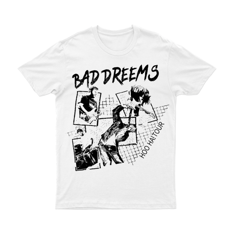 Tour White Tshirt by Bad Dreems