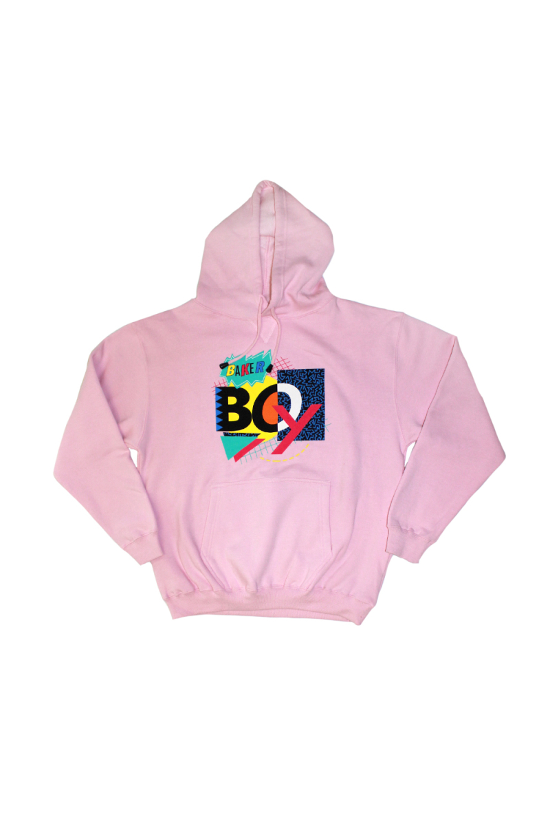 90's Mash Up Pink Hoody by Baker Boy
