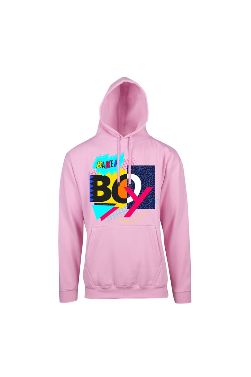 90's Mash Up Pink Hoody by Baker Boy