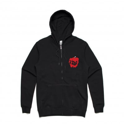 Bad Apples Music - Black Logo Zip Hoodie by Bad Apples Music