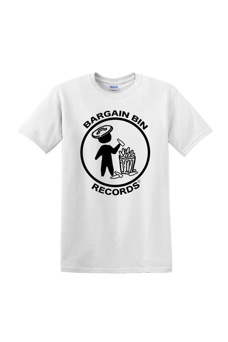 Logo White Tshirt by Bargain Bin Records