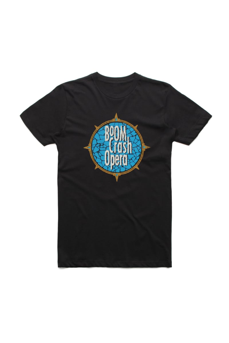Crazy Times Black Tshirt (NO BACK PRINT) by Boom Crash Opera