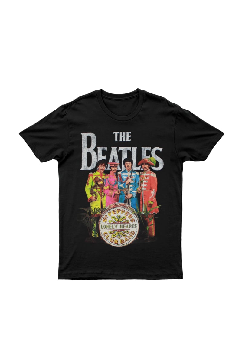 Sgt Pepper Charcoal Tshirt by The Beatles