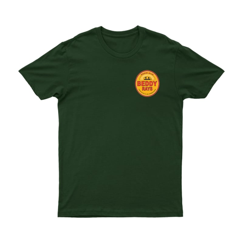Sobercoaster Forest Green Tshirt by BEDDY RAYS