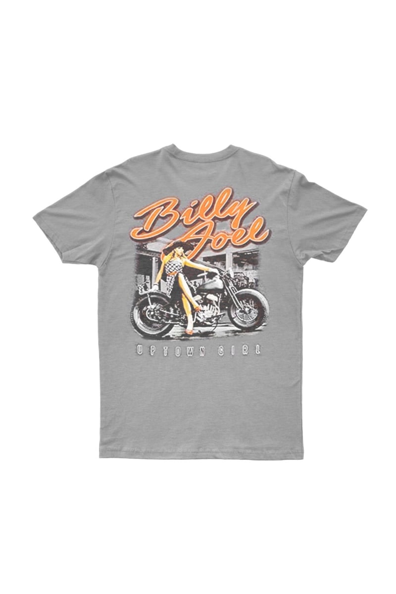 Motorcycle Grey Marle Tshirt by Billy Joel