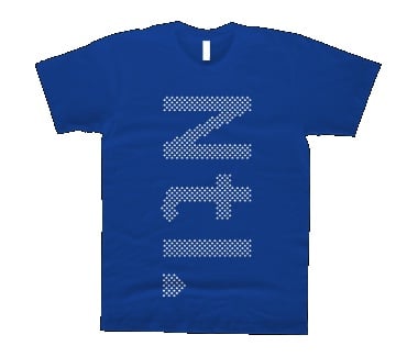 Vertical Royal Blue Tshirt by The National