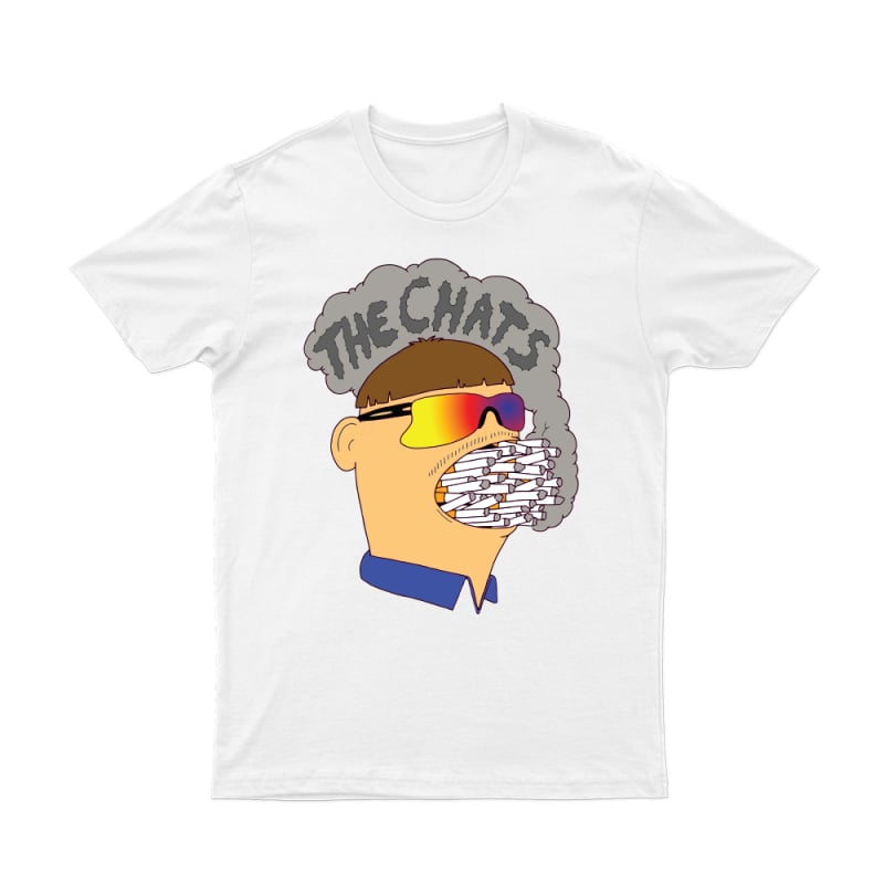 Ciggie Mouth White Tshirt by The Chats