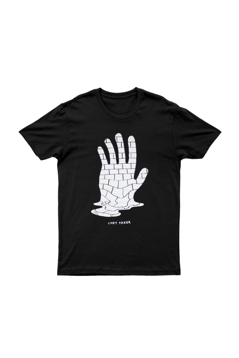 Brick Drip Hand Black Tee Shirt by Chet Faker
