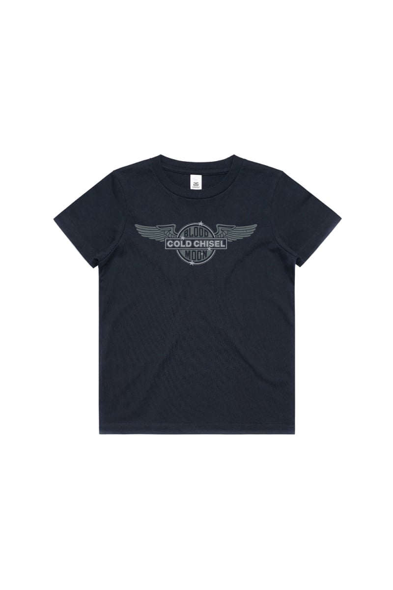 Wings Navy Youth Tee by Cold Chisel