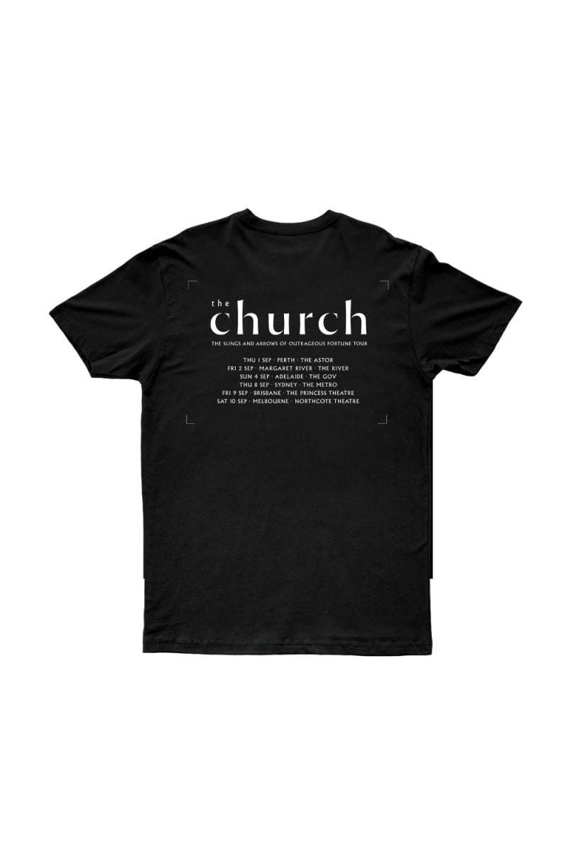 SLING AND ARROW TOUR BLACK T SHIRT by The Church