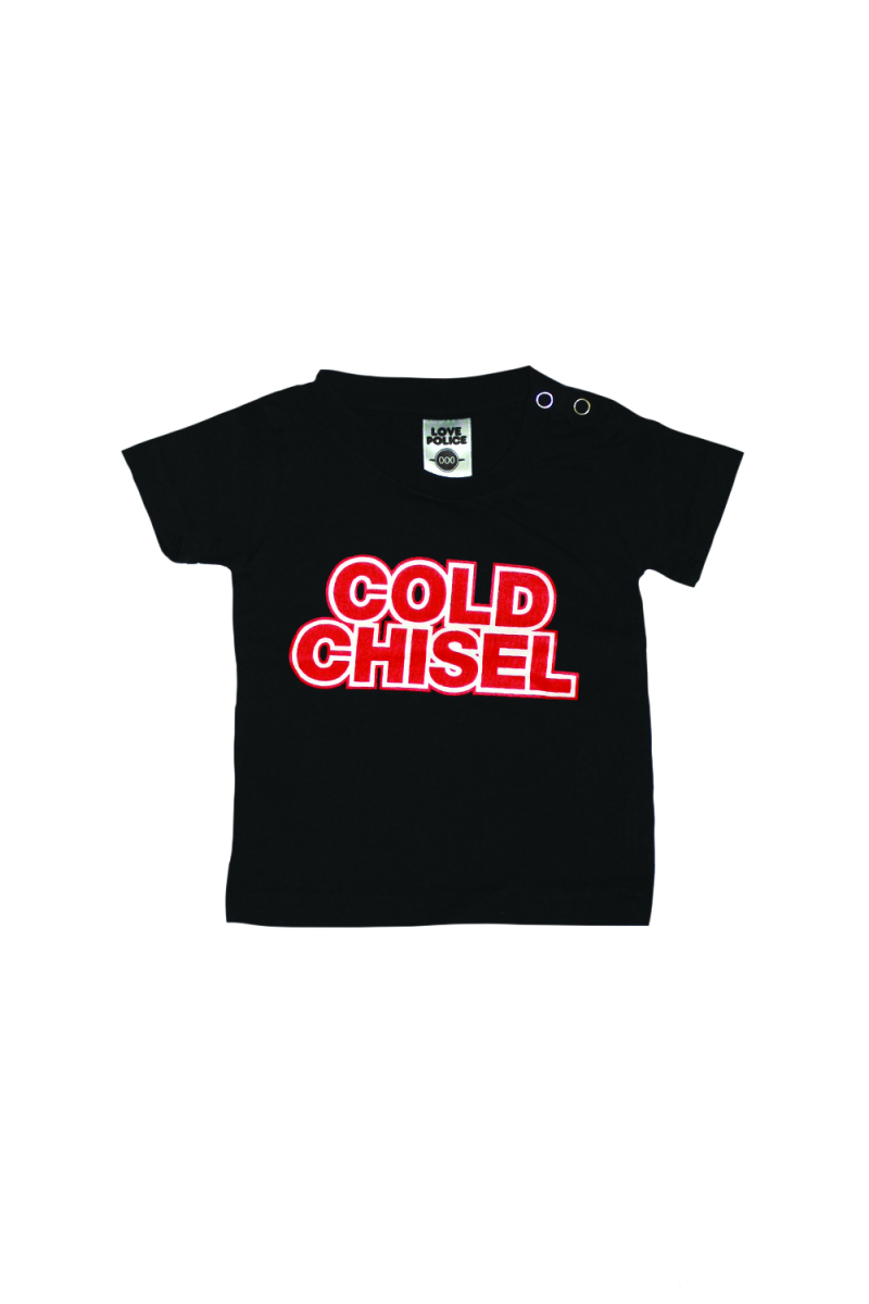 Classic logo black kids tee by Cold Chisel