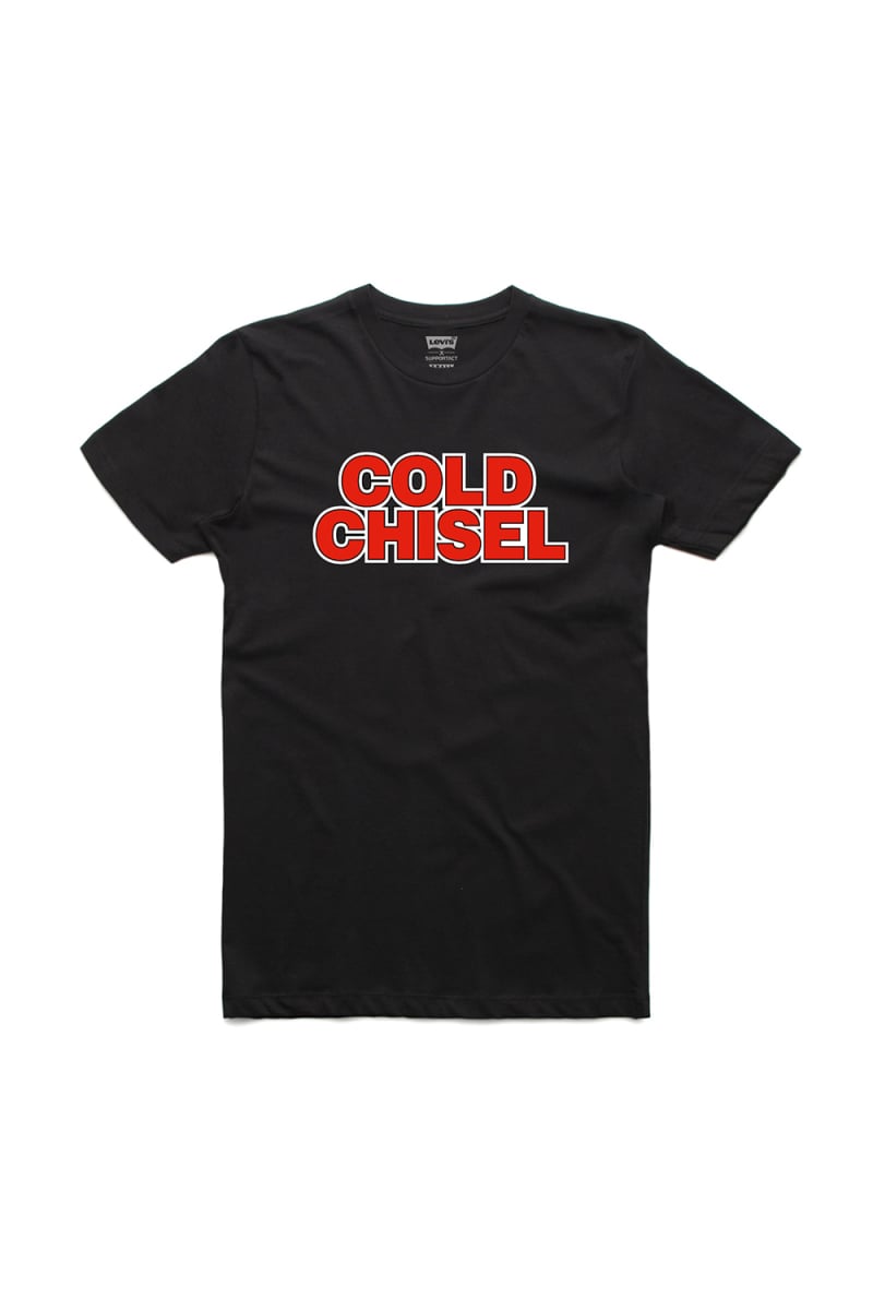 Classic Logo Black Tshirt by Cold Chisel