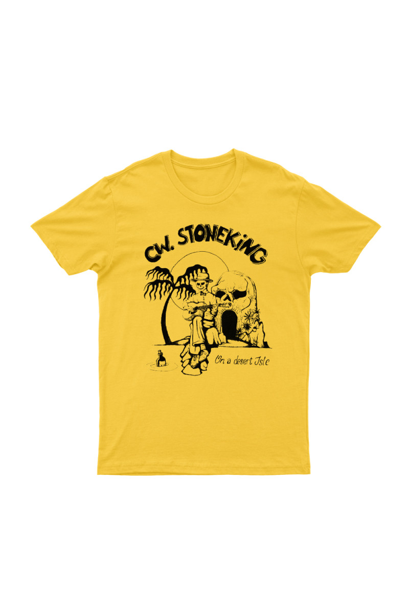 On a Desert Isle Yellow Tshirt by C.W. Stoneking