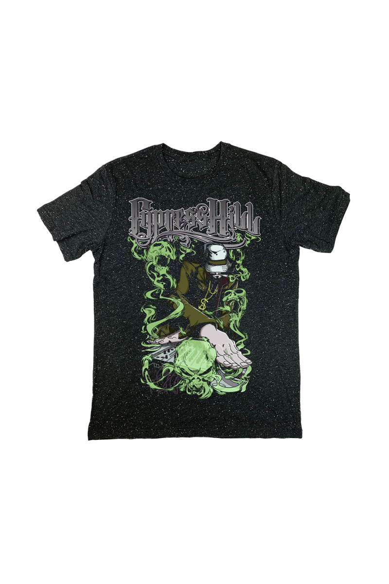 "DJ Muggs" T-Shirt in Confetti Black by Cypress Hill