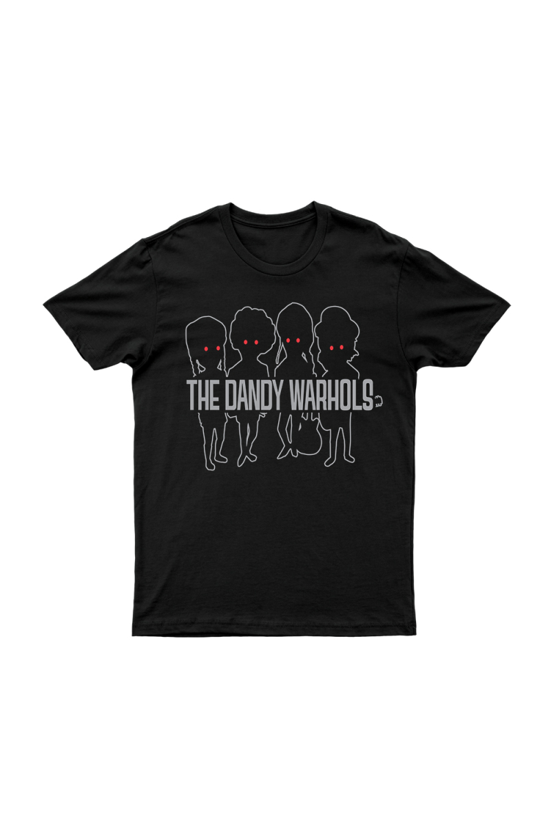 Cartoon Black Tshirt by The Dandy Warhols