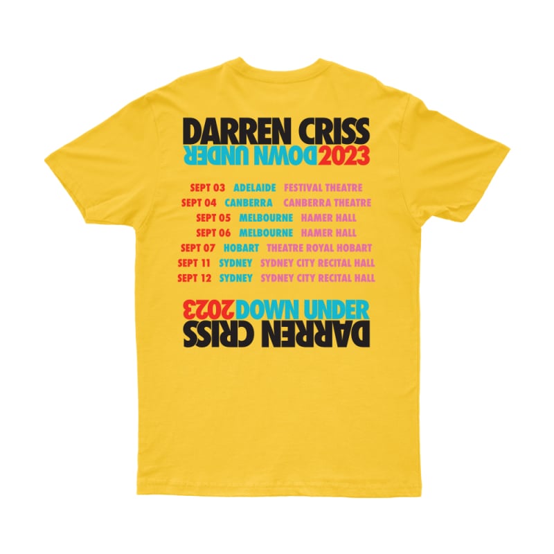 Daisy Yellow AU/NZ Tour Tshirt by Darren Criss