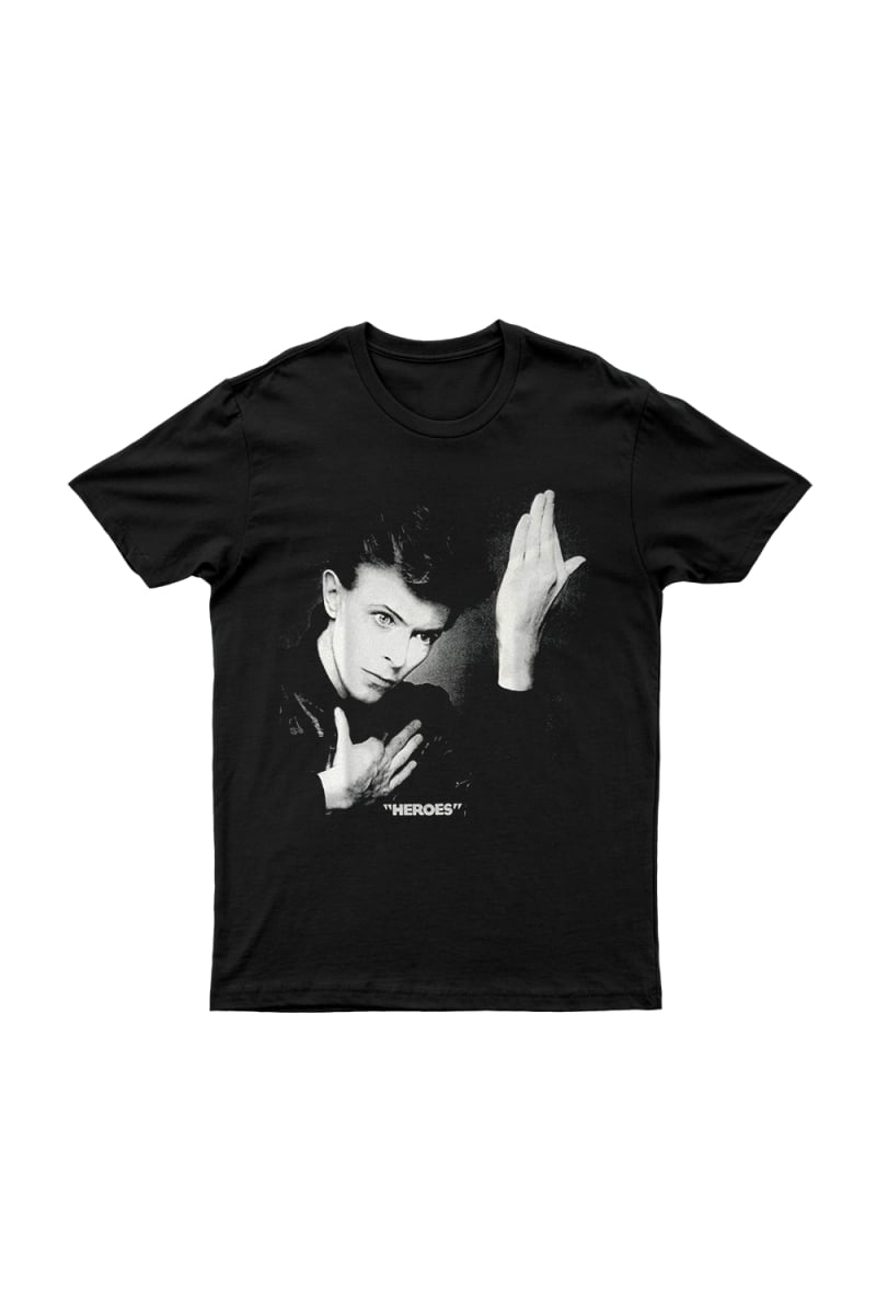 Heroes Black Tshirt by David Bowie