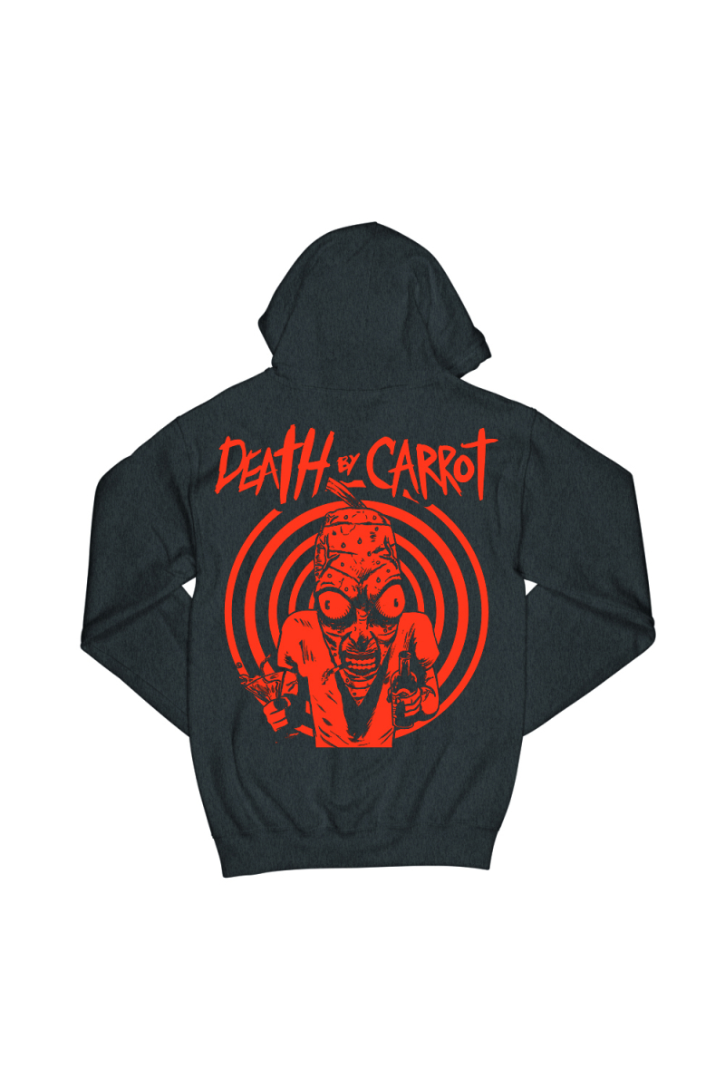Party Carrot Lightweight Grey Marle Hoodie' by Death By Carrot