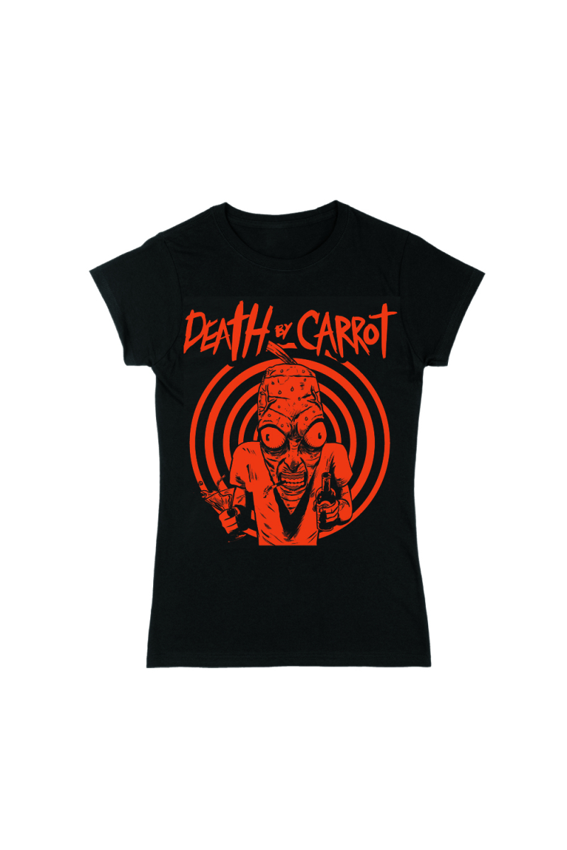 Party Carrot Female Black Tee by Death By Carrot