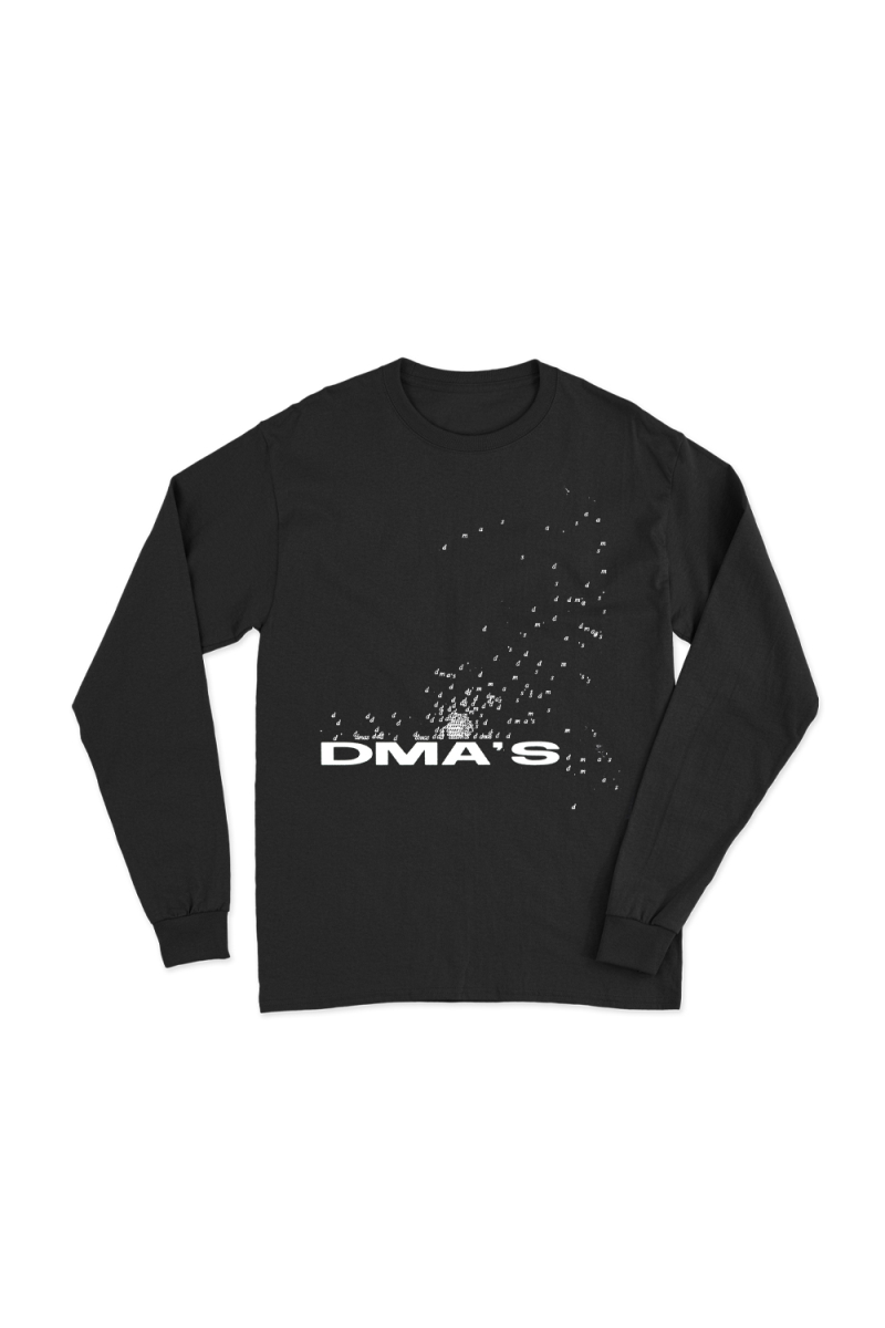 Exploding Logo Black Long Sleeve  by DMA'S