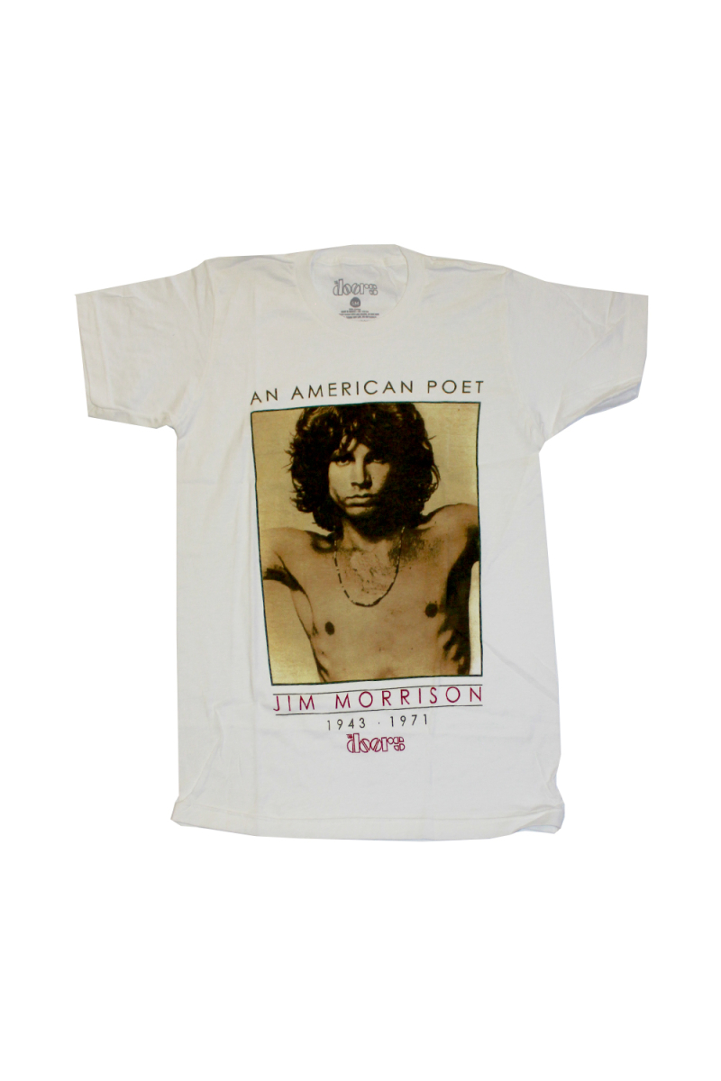 American Poet White Tshirt by The Doors